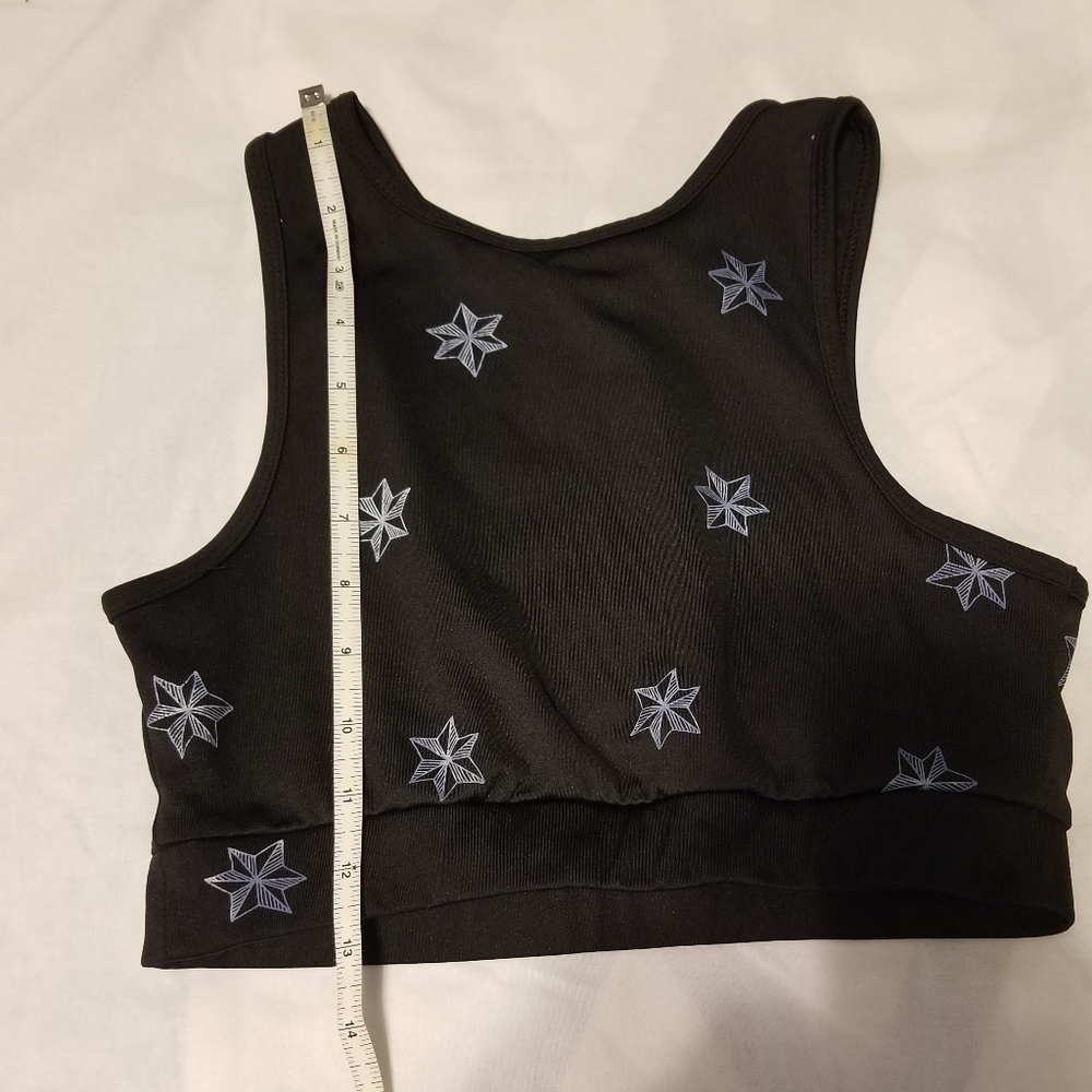 CHRLDR Sport Bra Color Black/Purple Size S - Picture 2 of 5